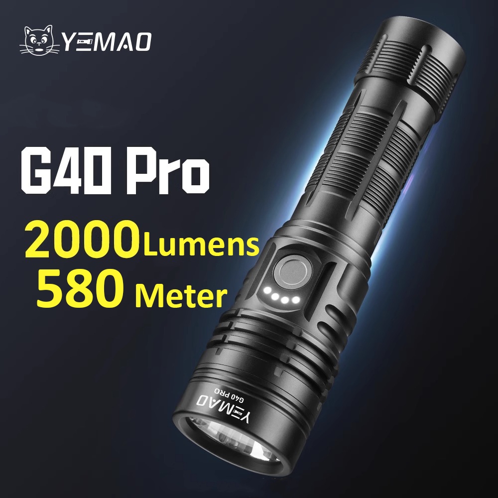 Senter LED YM-G40 Pro LED SST40 Super Terang Waterproof