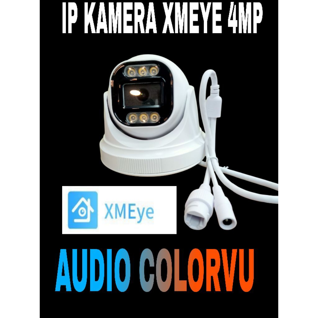 Ip kamera CCTV indor xmeye 4Mp poe Onvif support Audio full color