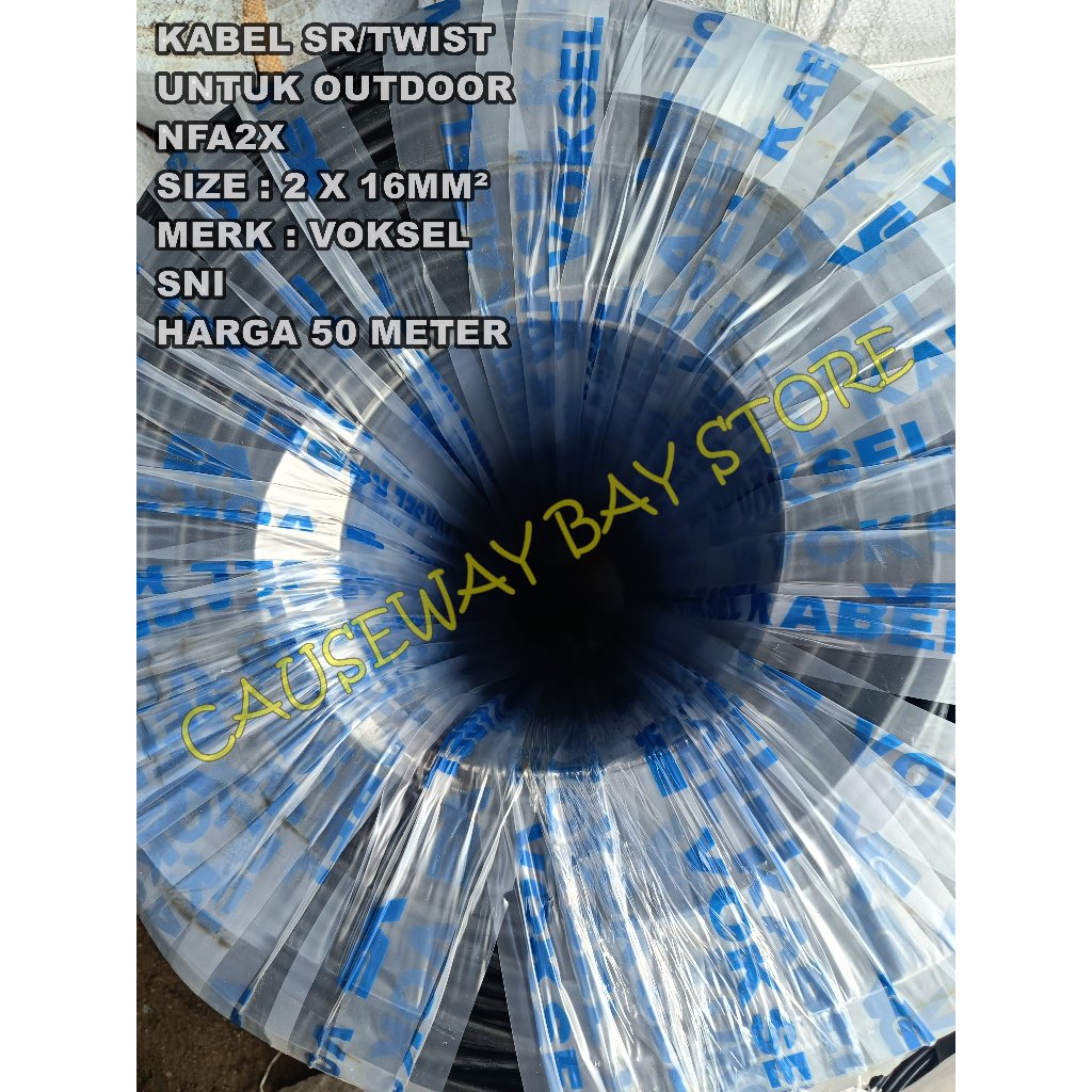 KABEL SR / TWIST / NFA 2X SNI 2 X 16MM² VOKSEL 50 METER VOKSEL