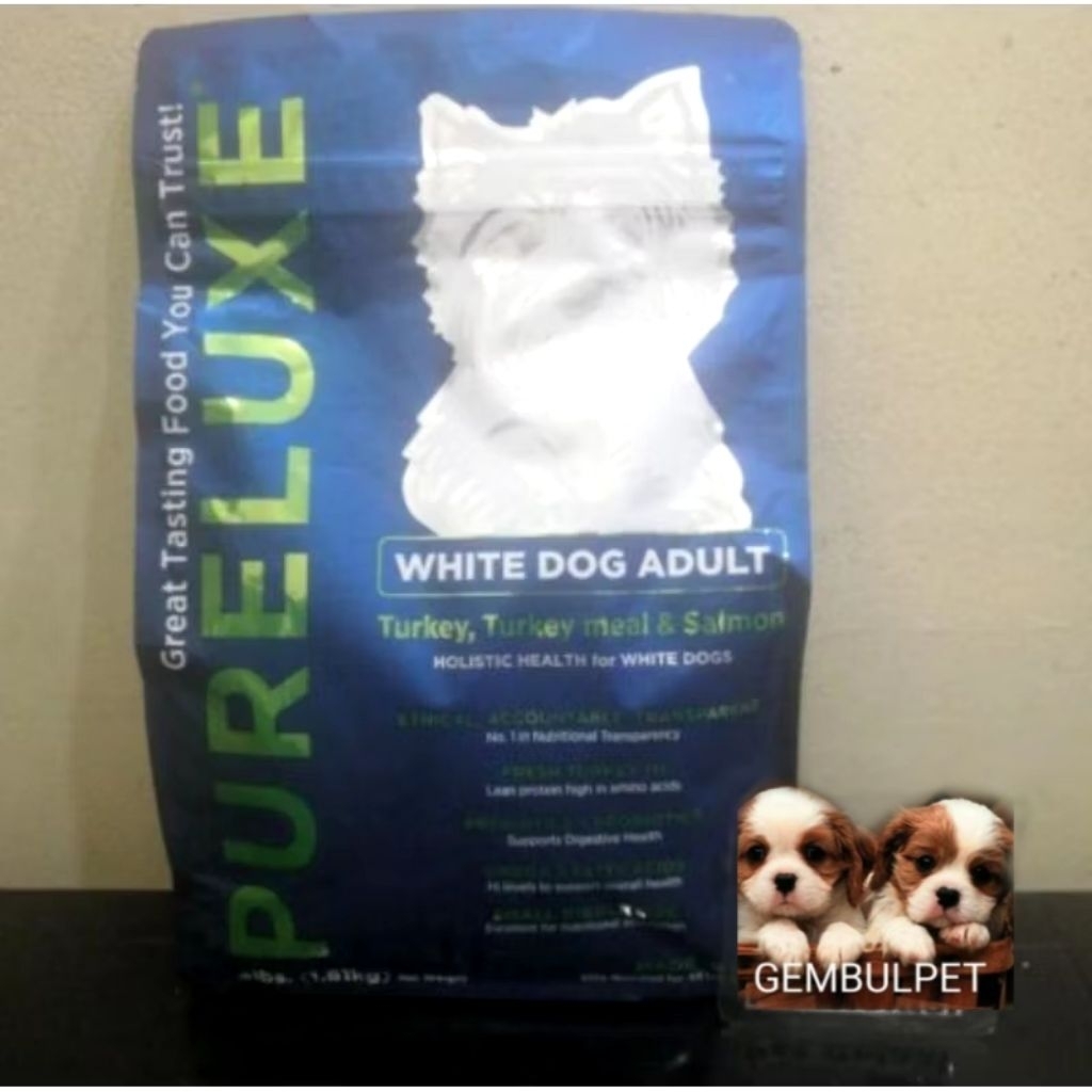 dog food pureluxe white dog adult holistic health 4lbs