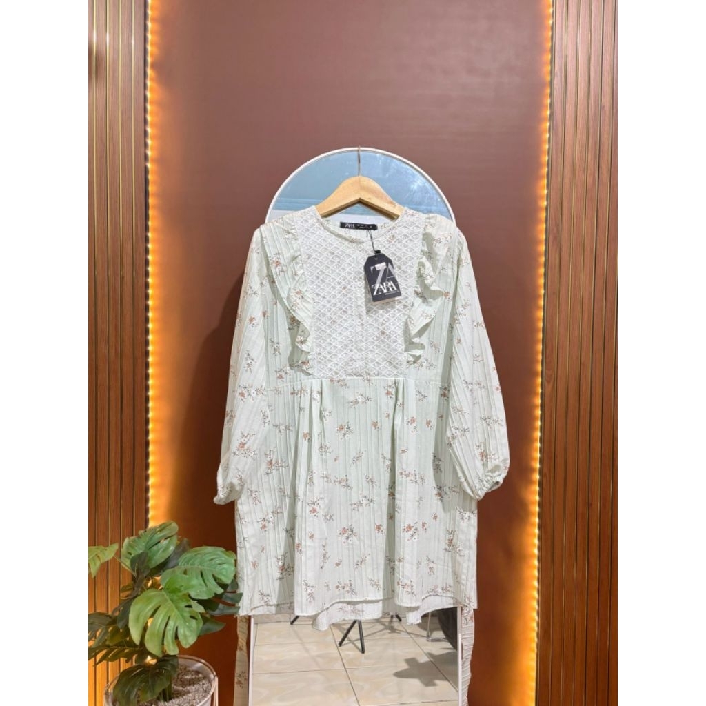 Blouse Bunga Rample Mix Brukat