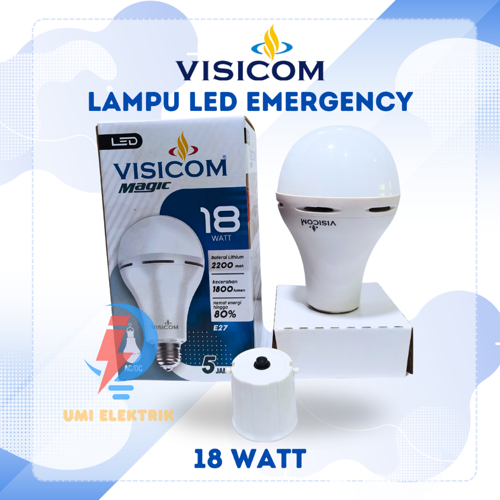 VISICOM Lampu LED Emergency 18 Watt Visicom