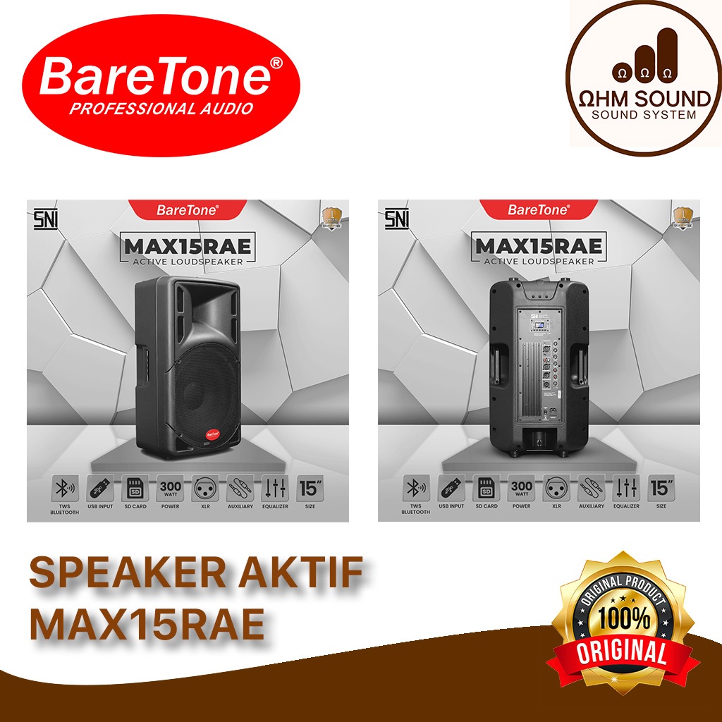 PROMO Speaker Aktif Baretone MAX15RAE BARETONE ACTIVE SPEAKER MAX15 RAE MAX 15RAE ORIGINAL