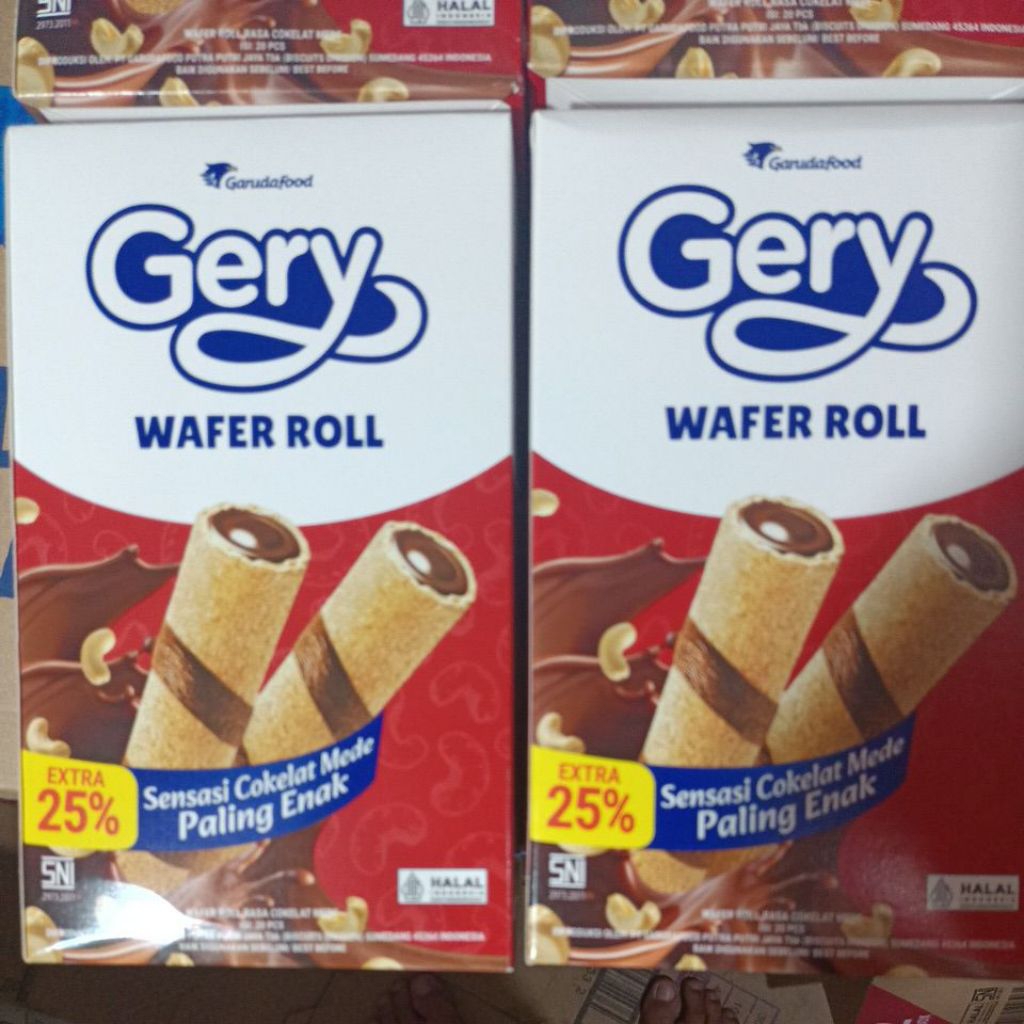 GERRY WAFER ROLL COKLAT Mede @ 20pcs