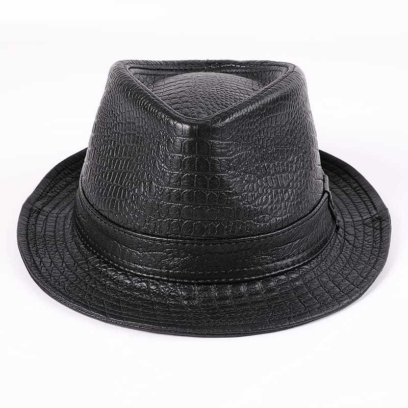 MYRA Topi Kulit Fedora Pria/ Topi Fedora Cowboy Hat Fedora