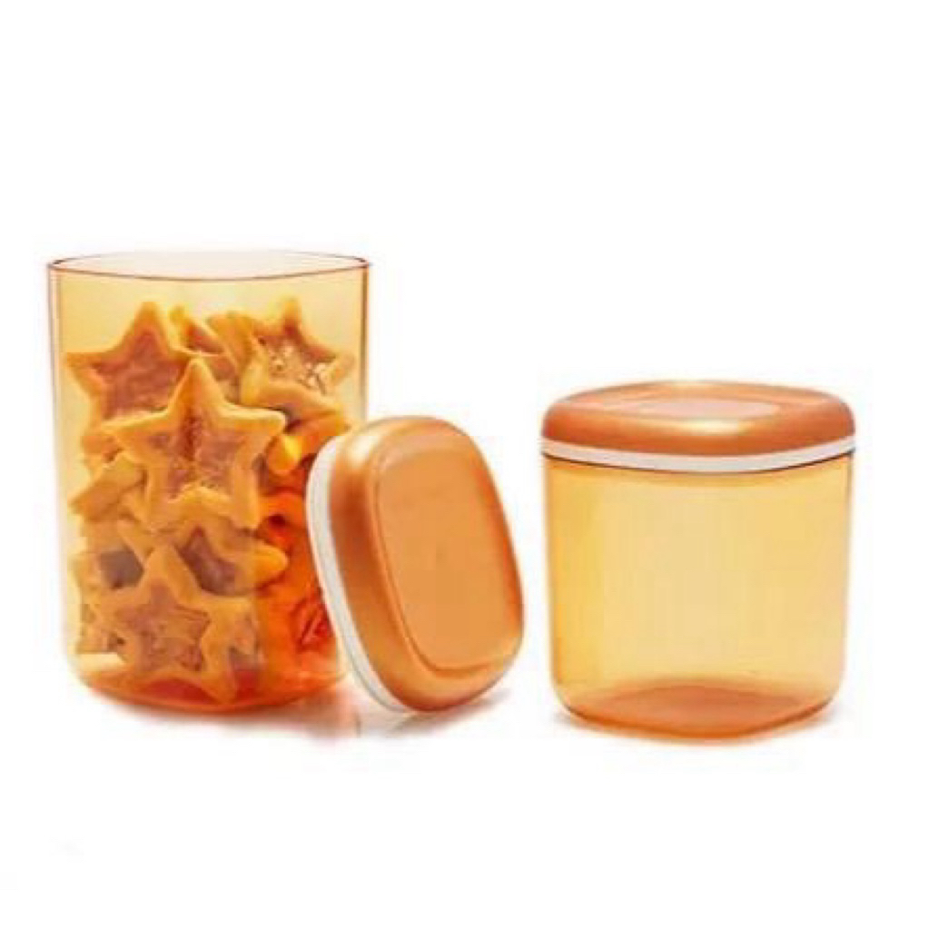 Toples Crystal Canister Tupperware Original