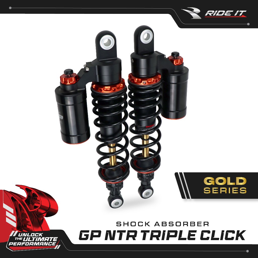 [RIDE IT] SHOCK ABSORBER GP NTR TRIPLE CLICK GOLD SERIES /SHOCKBREAKER RIDE IT GP NTR 3 CLICK GOLD
