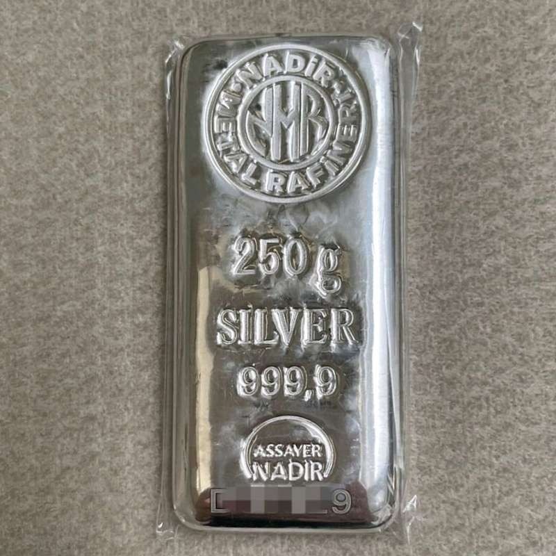 Perak Batangan Nadir 250 gr Silver Bar Turki LBMA not Koin RCM Srh Imn