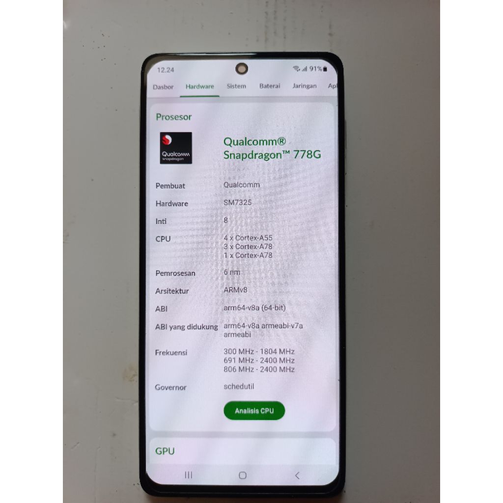 Samsung M52 5G 8/128 [Snapdragon 778]Second/Bekas