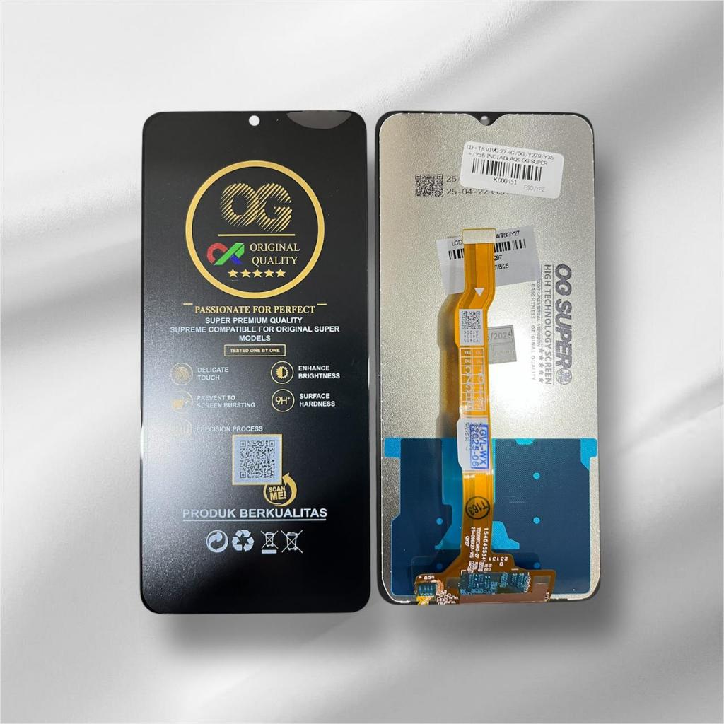 LCD+TS VIVO 27 4G/5G/Y27S/Y35+/Y36 INDIA BLACK SUPER