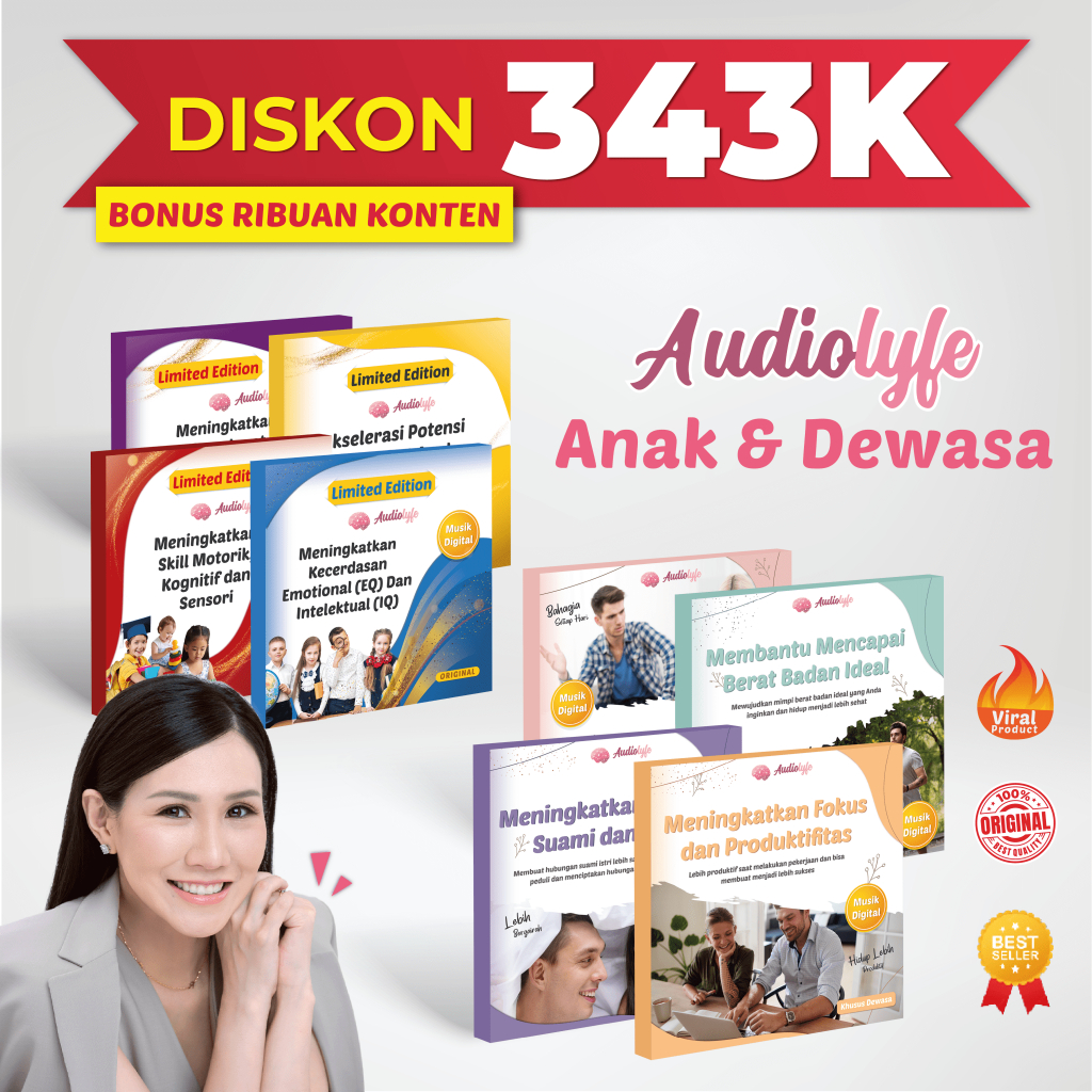 Bundling Audiolyfe Anak & Audiolyfe Dewasa Stimulasi Otak