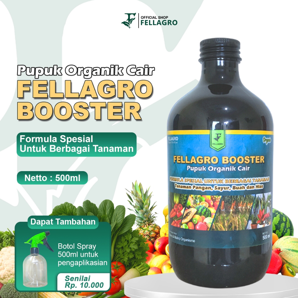 Fellagro - Pupuk Organik Cair Fellagro Booster 500ml POC Cocok Untuk Semua Tanaman Pupuk Booster