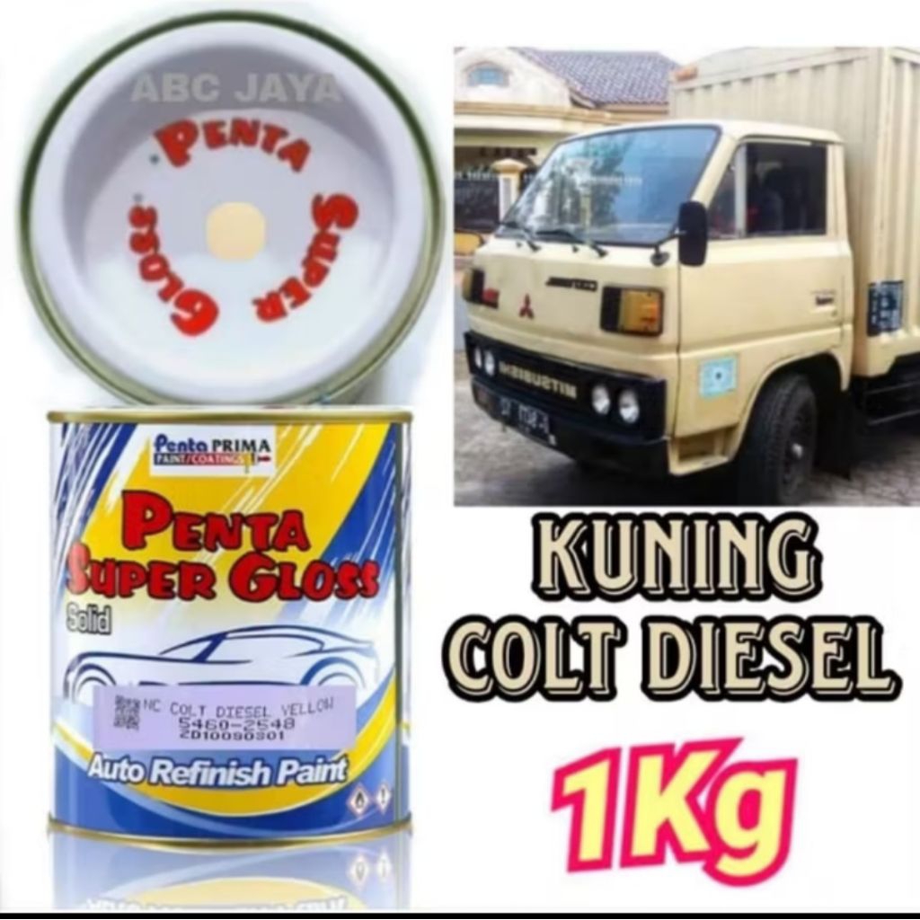 Cat Penta Super Gloss 1Kg Colt Diesel Yellow 5460 - 2548 Kuning Colt Diesel Disel Yellow Kuning Colt