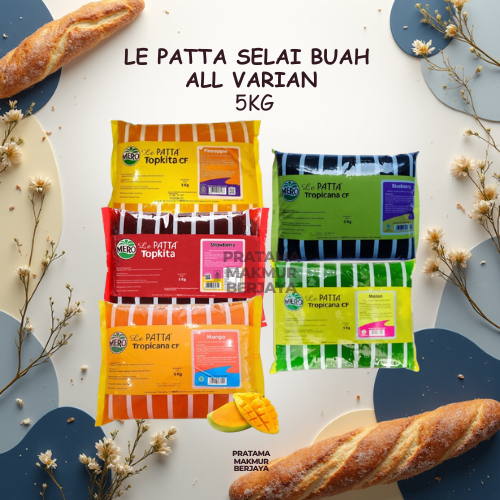 LE PATTA SELAI BUAH ALL VARIAN MERO KEMASAN 5KG BAG / MERO LE PATTA SELAI BUAH 5KG