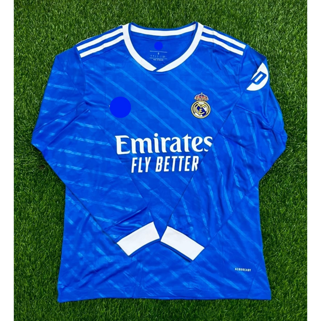 JERSEY BOLA LONG SLEEVE MADRID 3RD 2025/2026 HIGH QUALITY