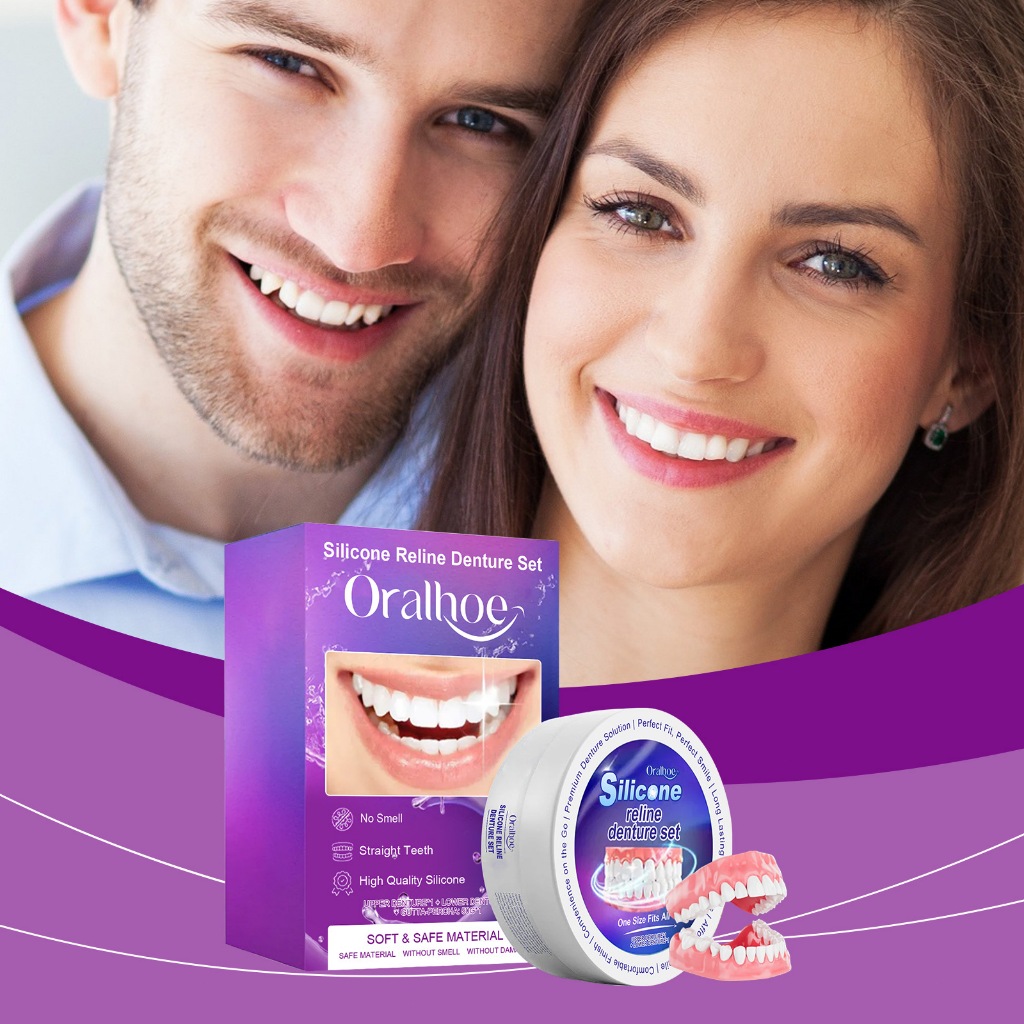 Gigi palsu produk original Gigi palsu lepas pasang ideal Langsung pakai gigi palsu