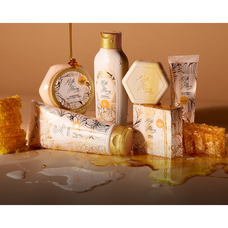 Mh gold shower cream, body cream, hand cream, sugar scrub