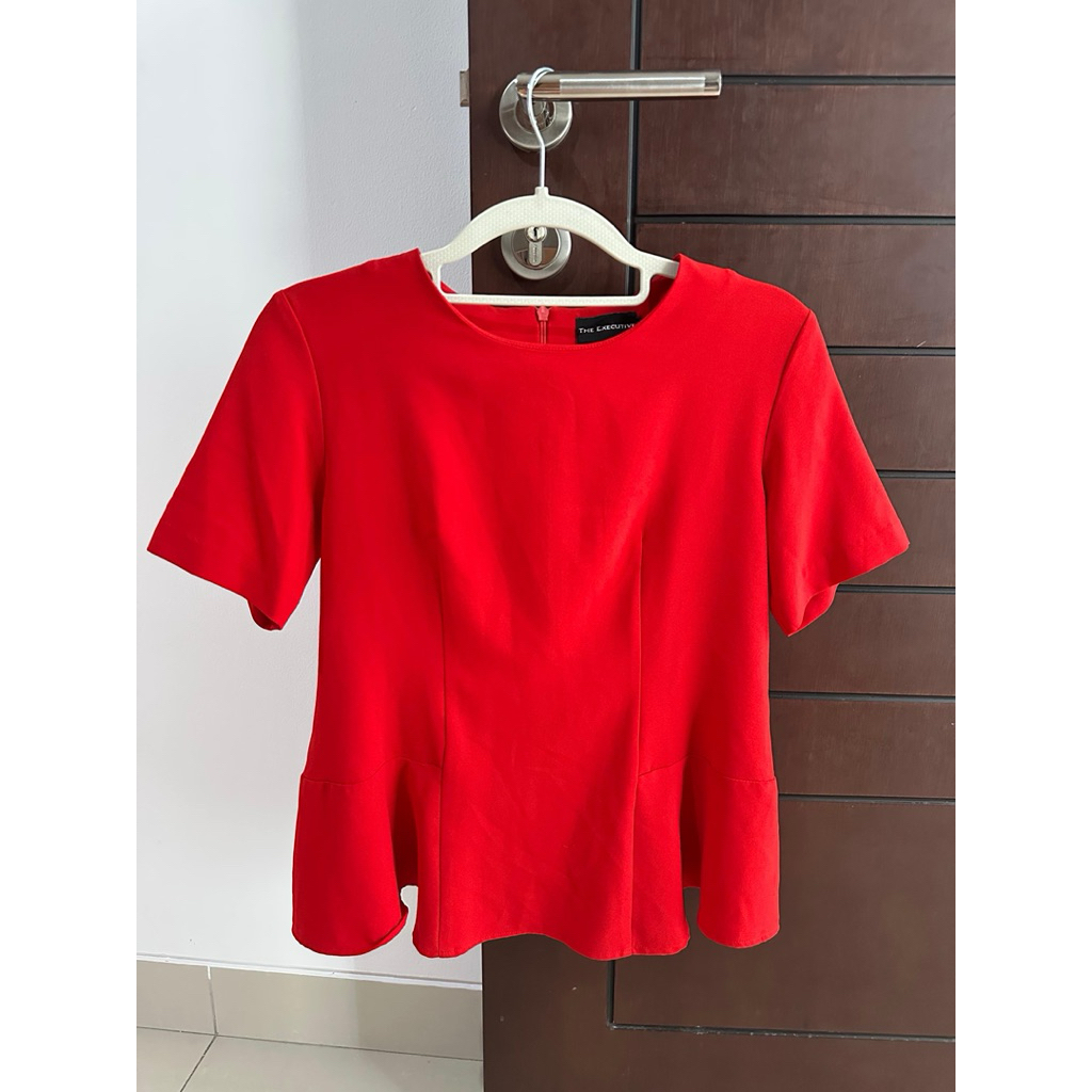 Sale Atasan Wanita Blouse Merah The Executive