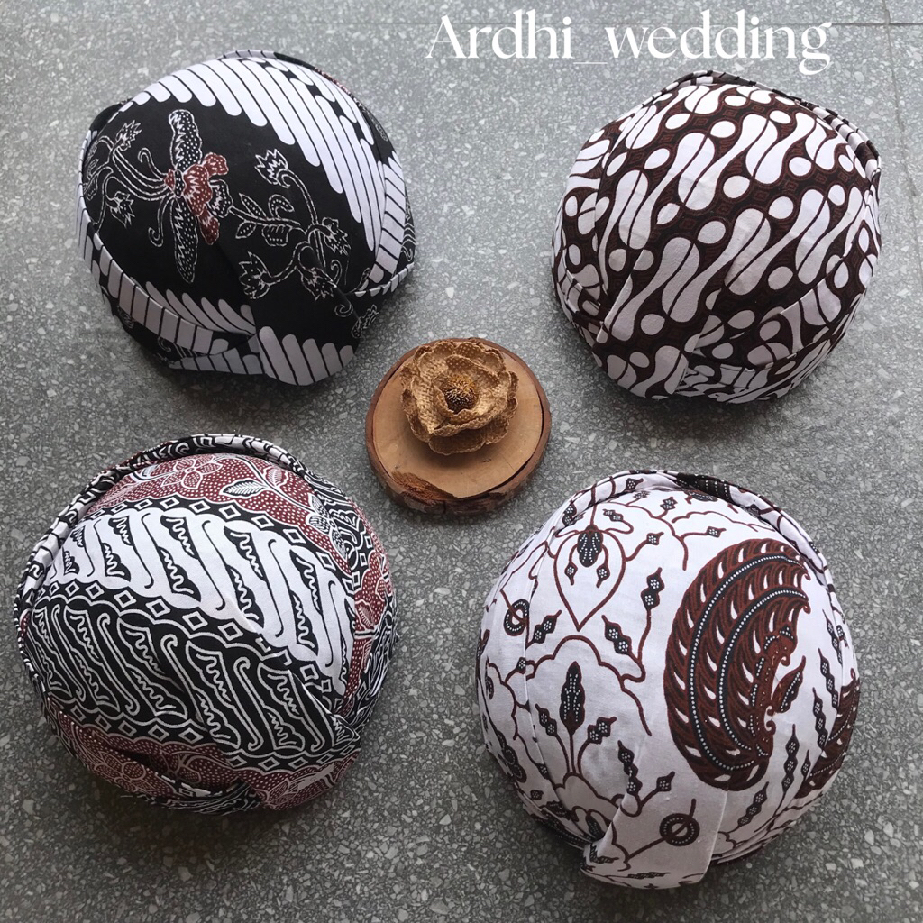 Blangkon SOLO Batik Dewasa Putih