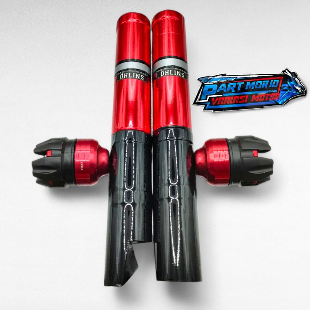 COVER SHOK DEPAN MIO Z MIO GT MIO M3 MIO FINO MIO J MIO SOUL MIO SPORTY MERAH + JALU AS RODA DEPAN P