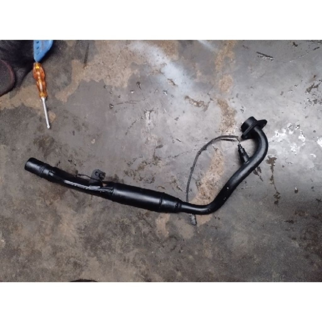 leheran knalpot standar CBR150R K45 original copotan