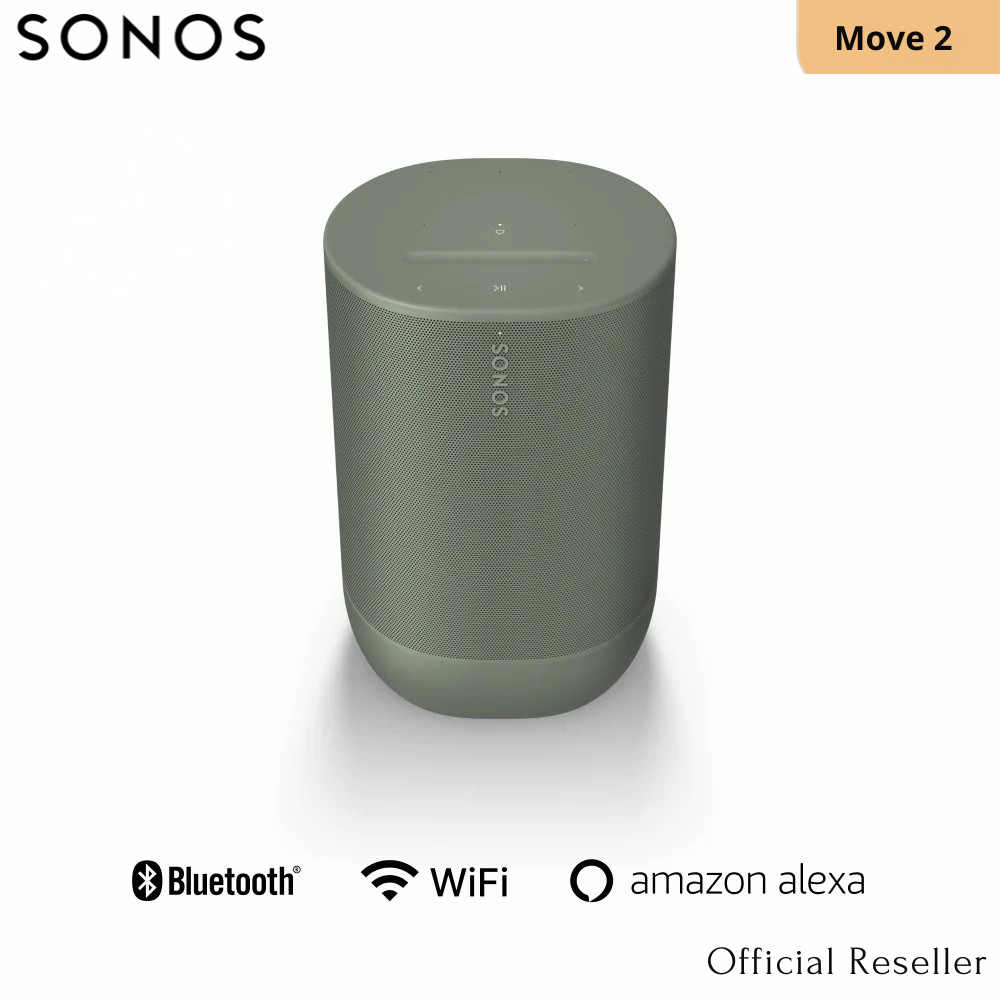 Sonos Move 2 - Powerful Portable Smart Speaker - Olive Green