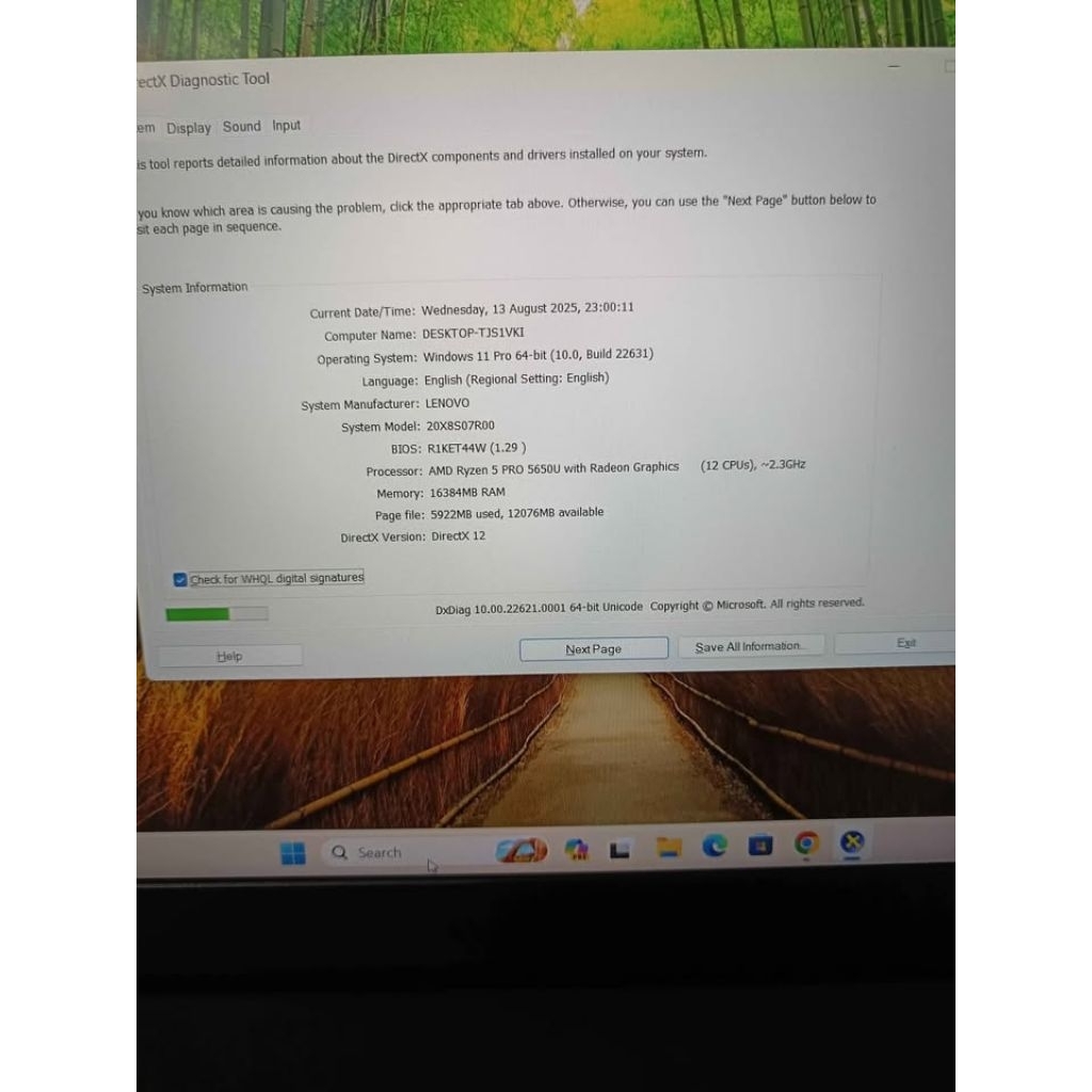 Lenovo Thinkpad L15 Gen 2 Ram 16 SSD Nvme 256 Windows 11 Pro Original