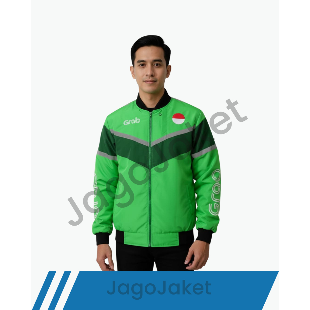 JagoJaket - Jakeet Grab Pria Bomber Waterproof | Anti Air | Reflektif | Anti Gerah & Nyaman