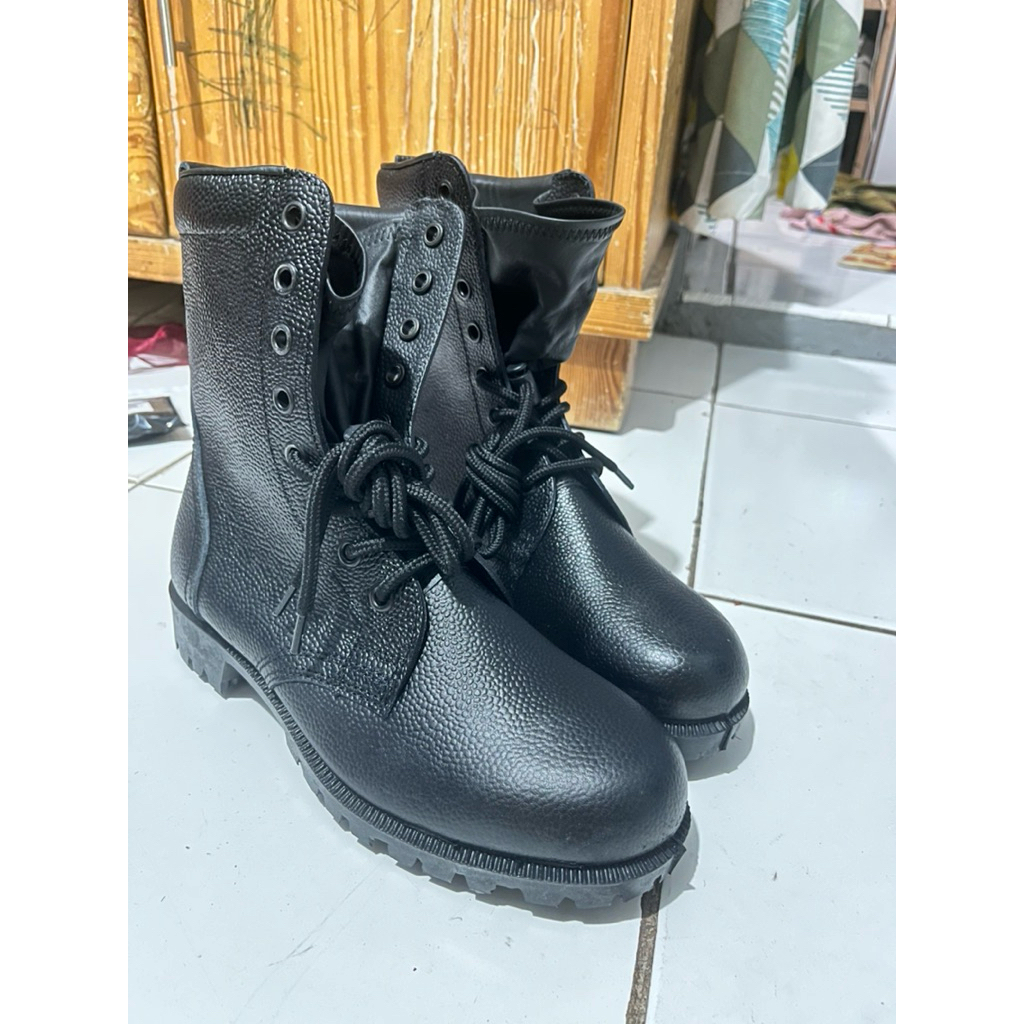 sepatu pdl TNI kulit jeruk