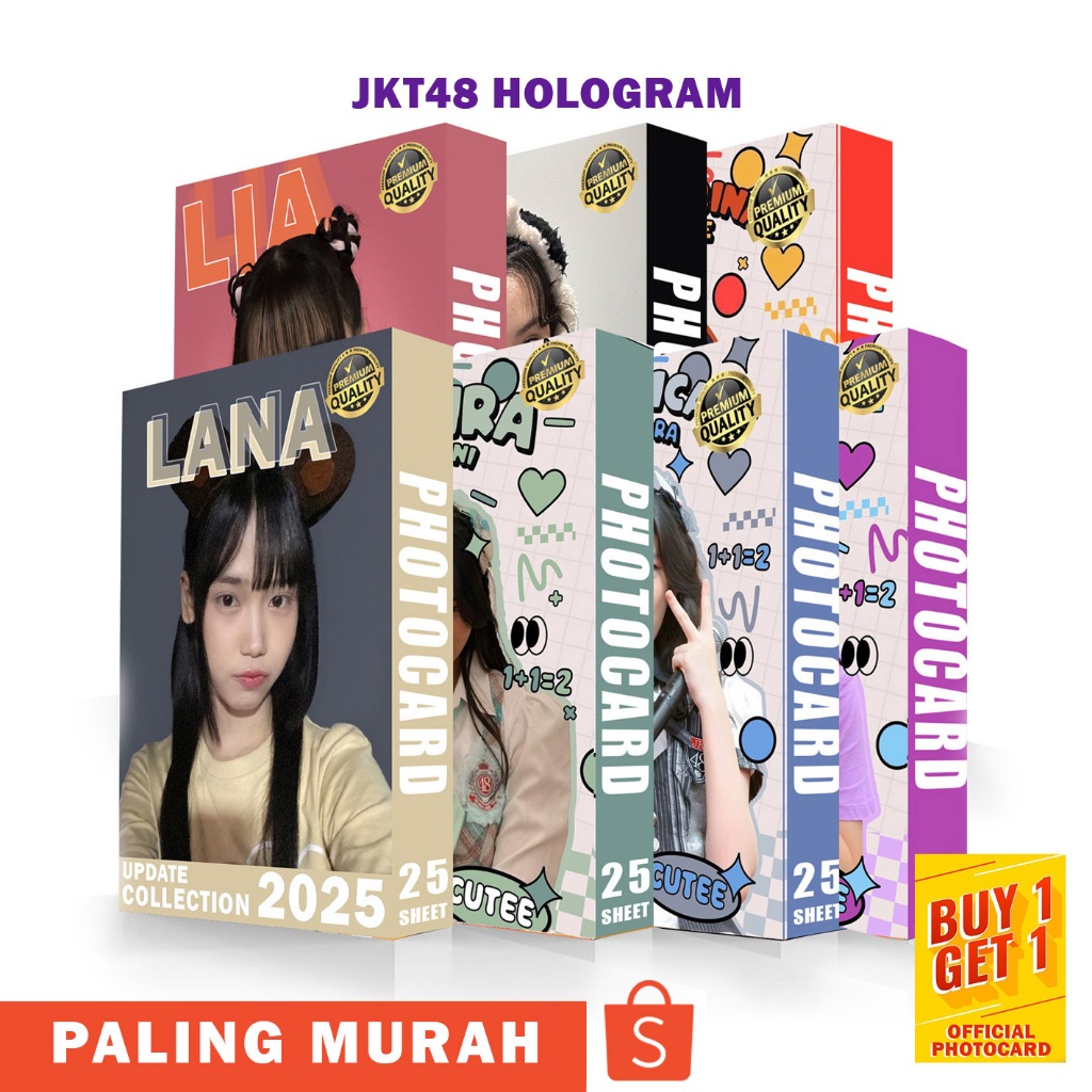 ZUTTER PHOTOCARD JKT48 GENDIS LANA INDA LIA DLL HOLOGRAM PREMIUM