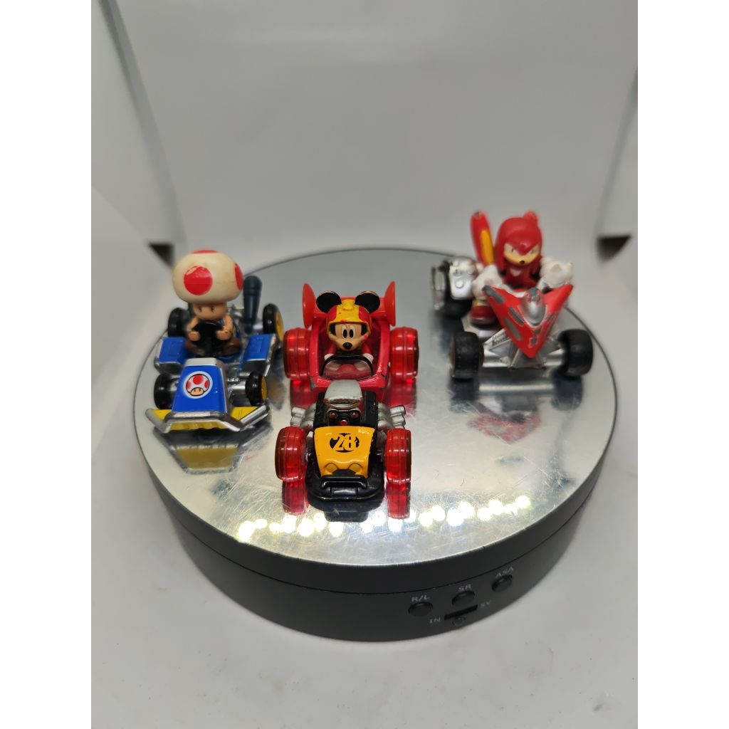 [READY]pajangan koleksi mobil kart diecast set tomica disneyXsegaXnintendo takeAll 3Pcs