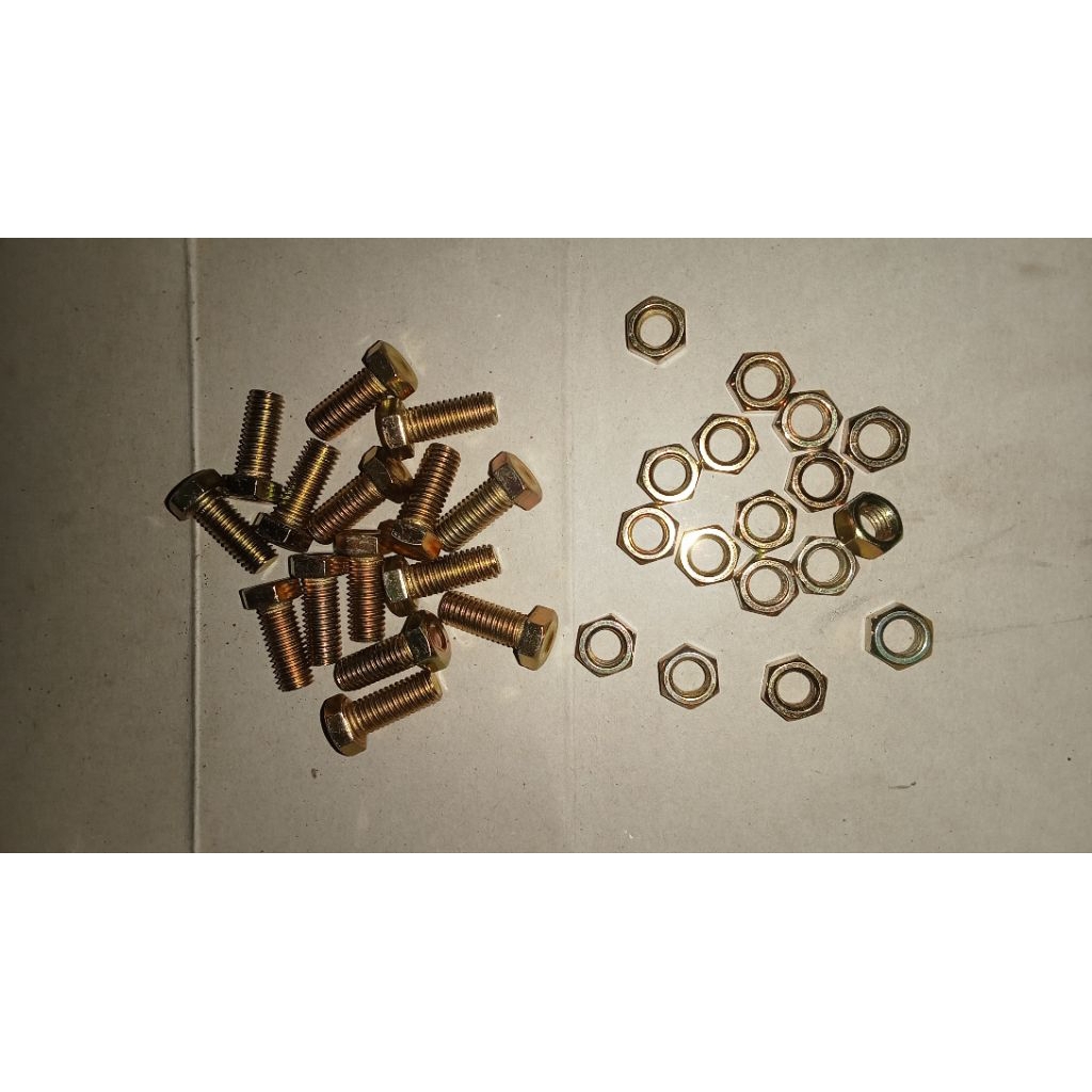 baut mur 8x20 kunci 12 panjang 2cm isi 50pcs