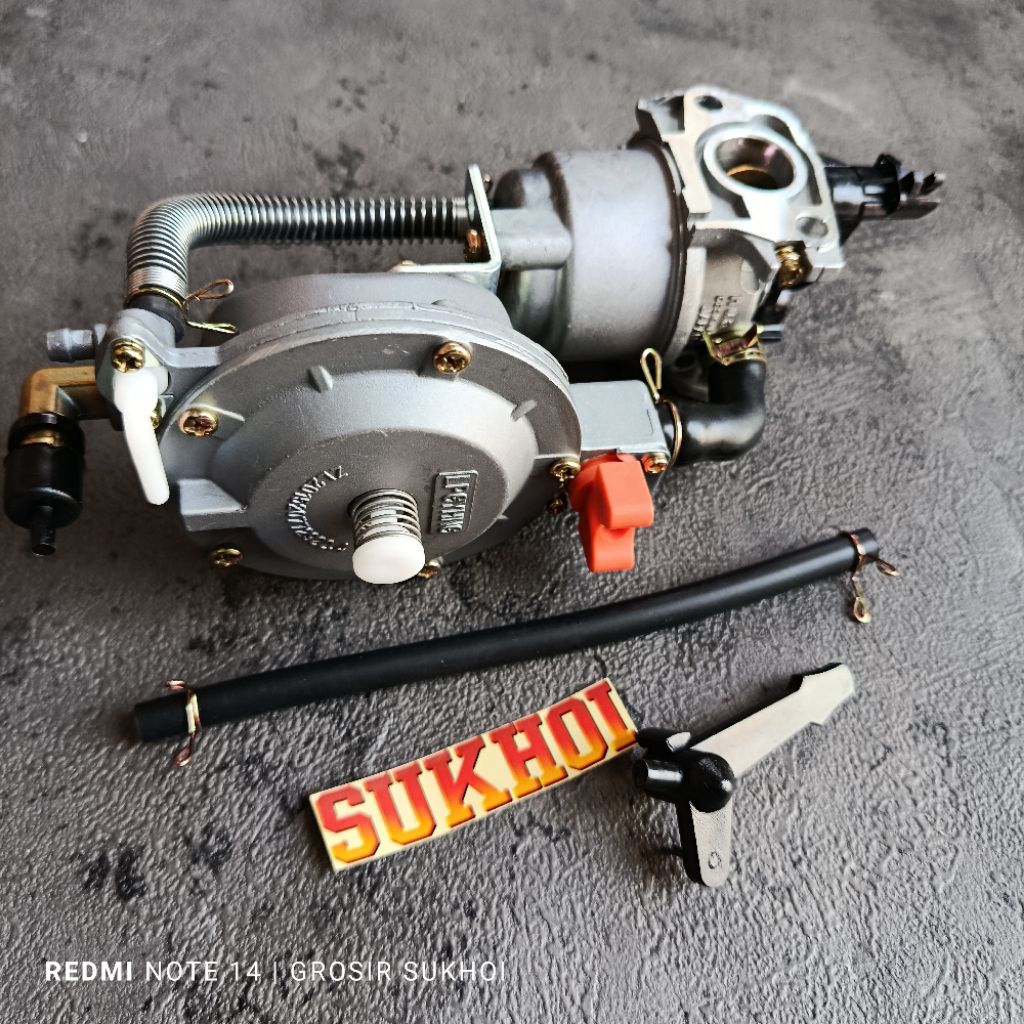 KARBULATOR LPG GX160 200 / KONVERTER KIT GENSET AIR HYBIRD BENSIN KE LPG