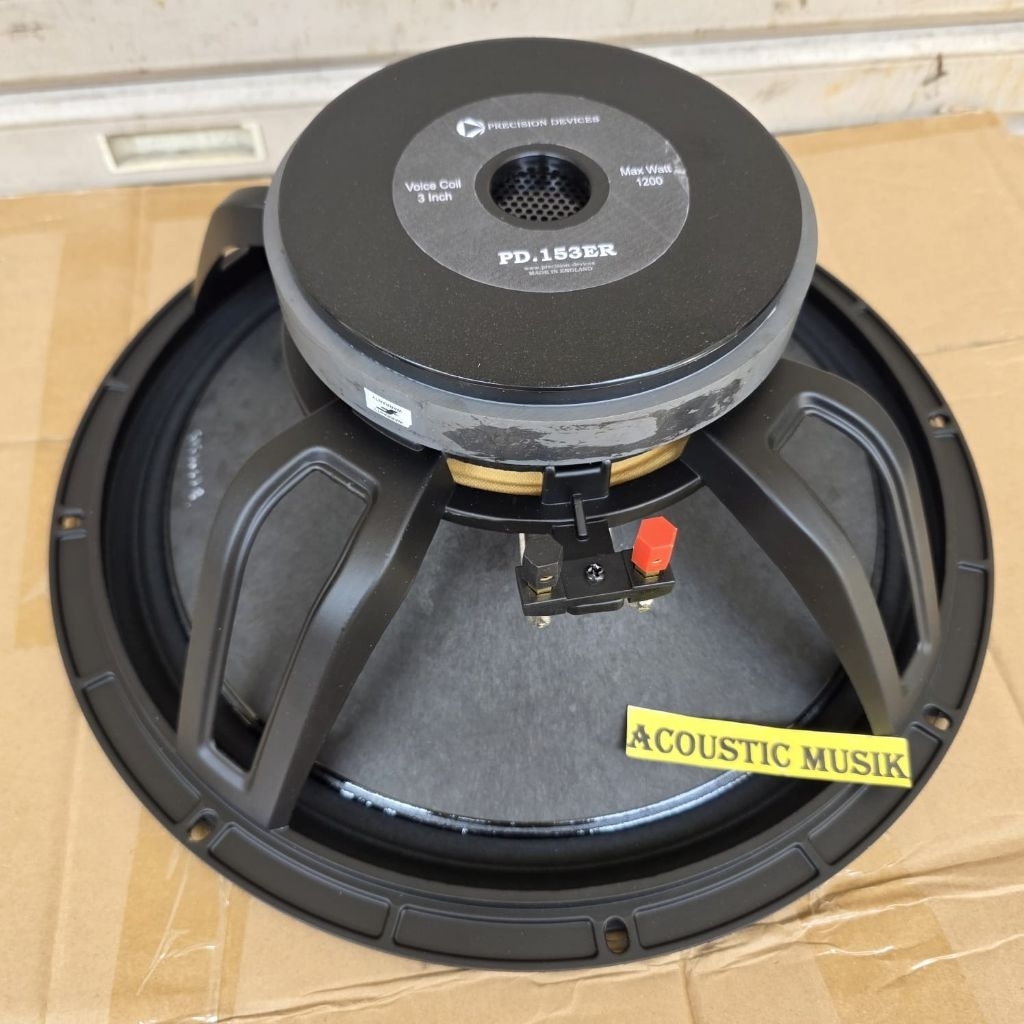SPEAKER COMPONENT PRECISION DEVICES 15 INCH PD153ER 1200 WATT VC 3 INCH