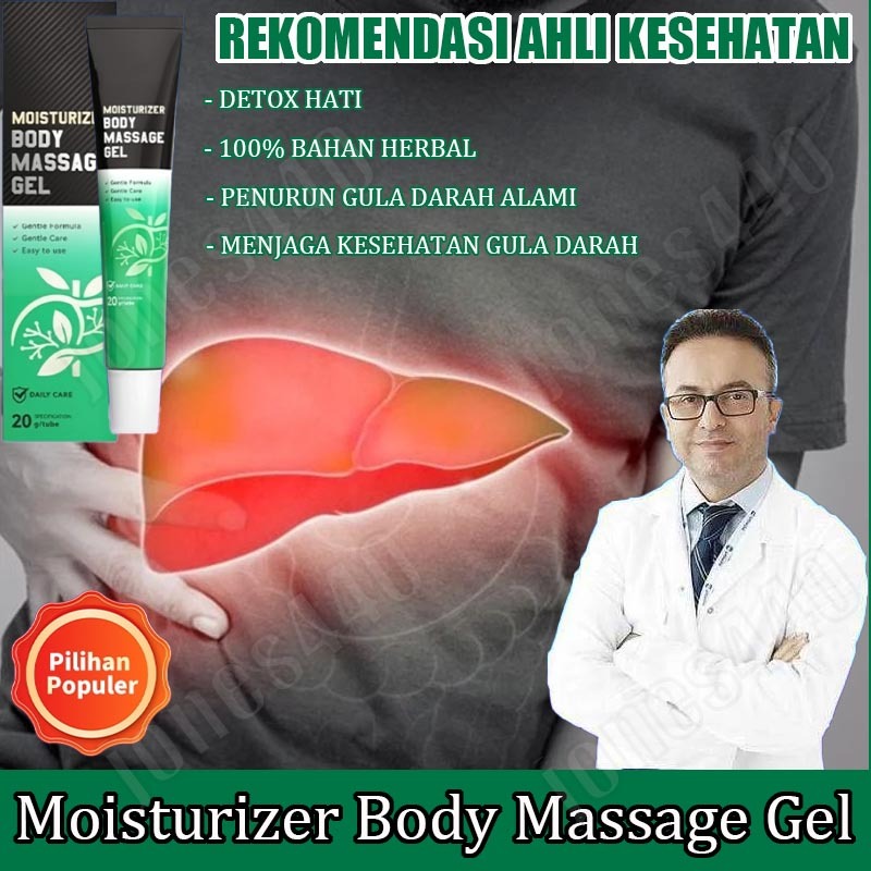 Greenvibes Gel Herbal Perawatan Hati Obat Fatty Liver Moisturizer Body Massage Gel