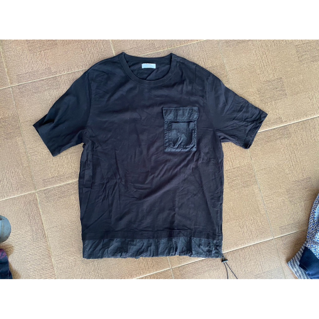 Tshirt Bershka Black Pria