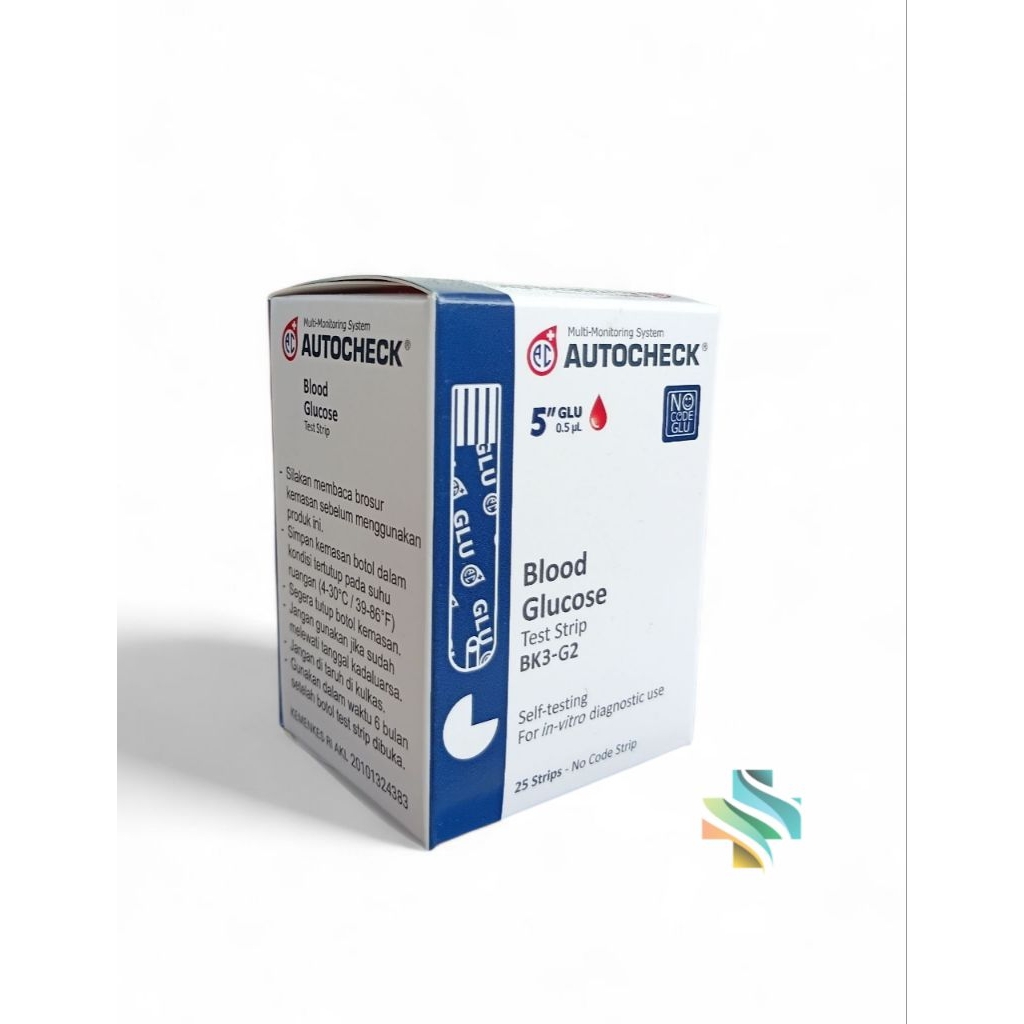 Strip [AUTOCHECK GULA DARAH]/ Autocheck Glukosa isi 25 strip.