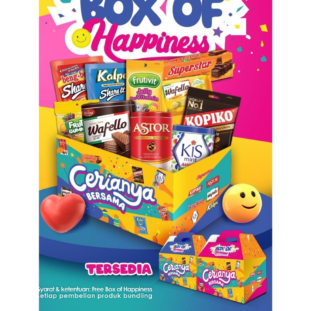 Box Of Happiness Hampers Lebaran / Paket Lebaran / Paket jajan Lebaran