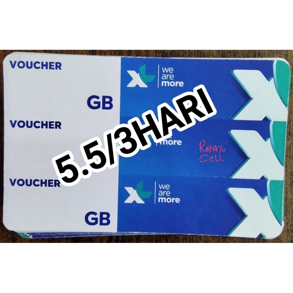 VHOCHER XL HARIAN,[3GB,5,5GB,7GB,10,5GB,]