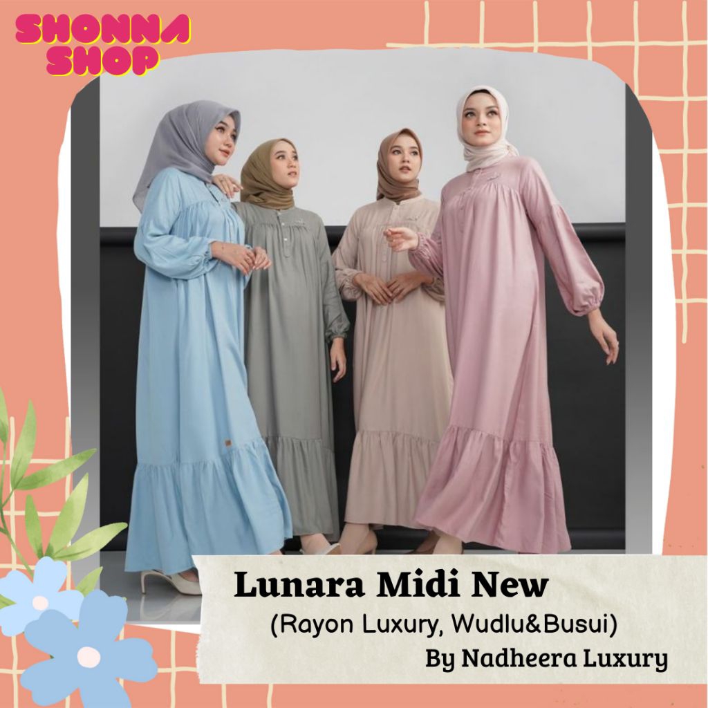 [READY] Lunara Midi Dress NEW ORI by Nadheera Luxury
