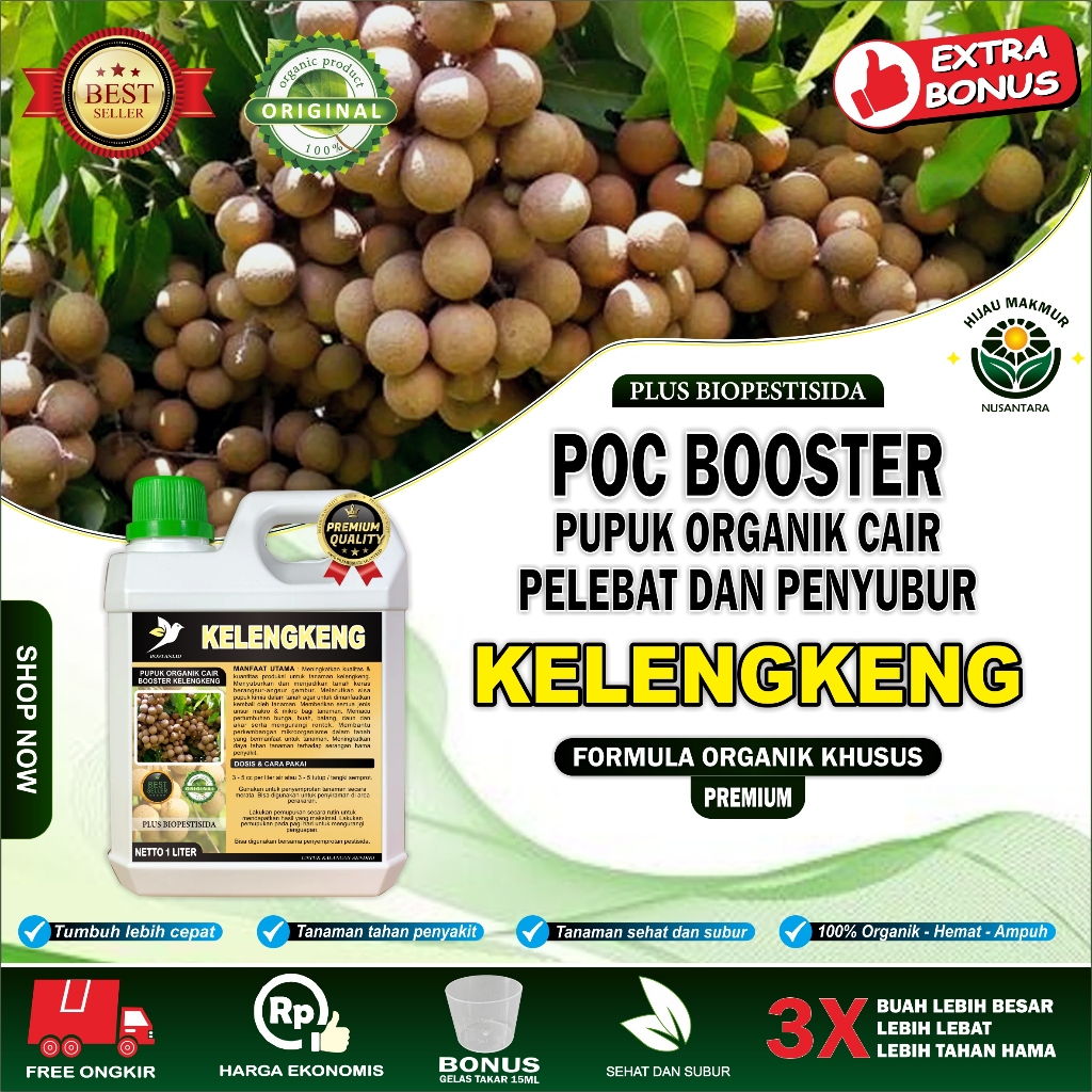 Pupuk Kelengkeng - Pupuk Organik Cair Kelengkeng - Booster Pupuk Kelengkeng