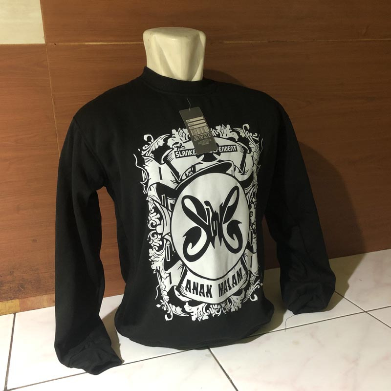 Sweater Slank ANAK MALAM Slankers Independent Crewneck Bahan Cotton Fleece