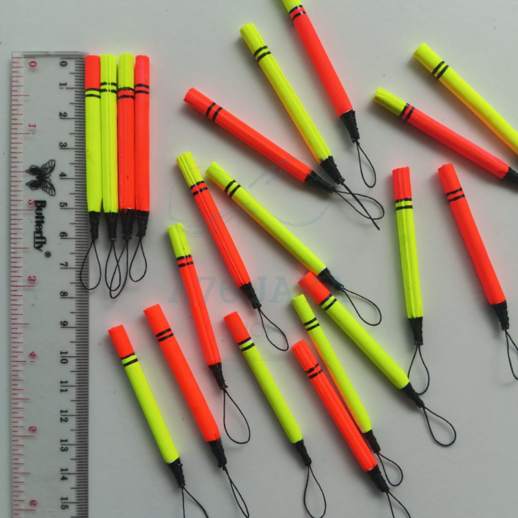 Pelampung Kumbul Bulu Merak Asli Full Warna Panjang 6 cm