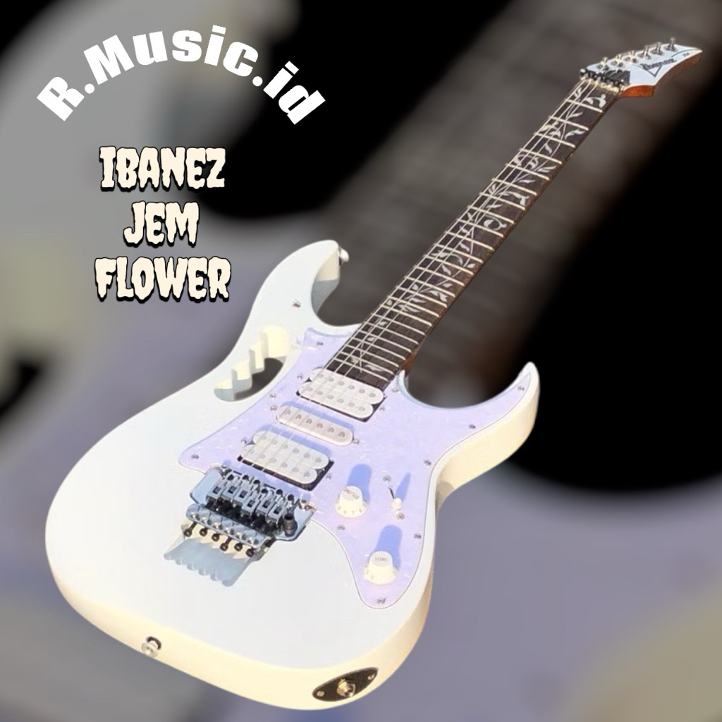 Gitar Elektrik Costume Ibanez jem flower MII Tremolo updown Fyldrose