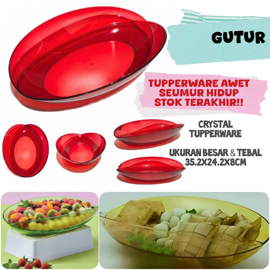 Tupperware Crystal Wadah Saji Makanan Elegant Serba guna Promo Murah