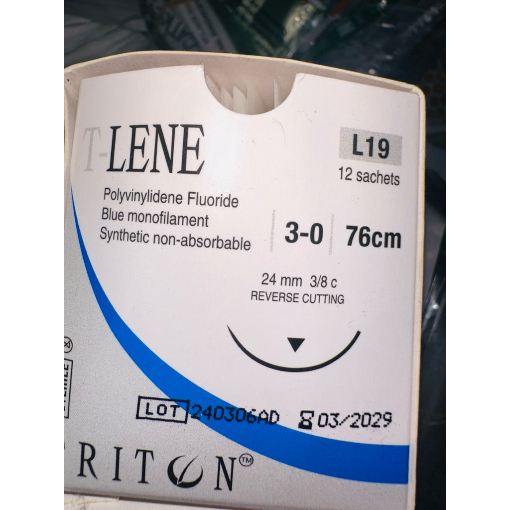 Benang T-lene 3/0 L19 cutting