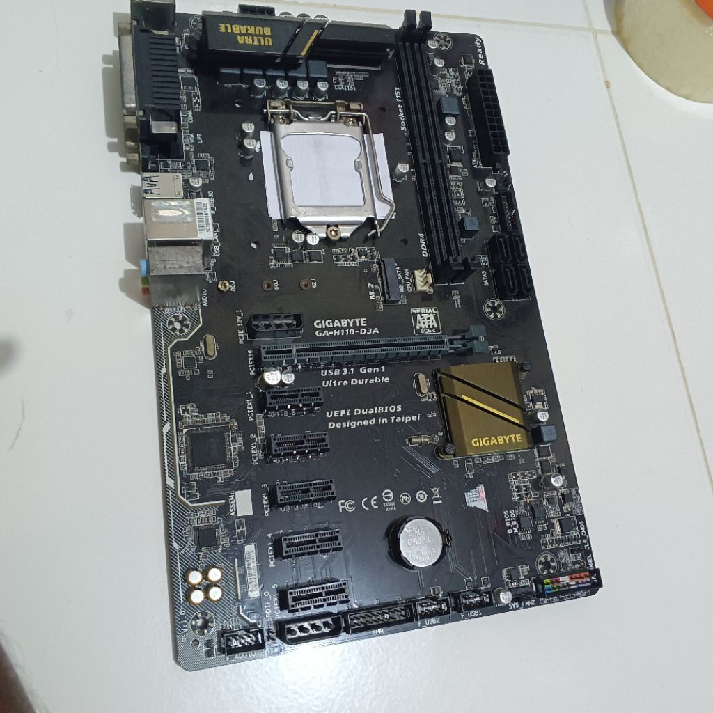 Mainboard Asus Motherboard H110 Gigabyte BACA Deskripsi