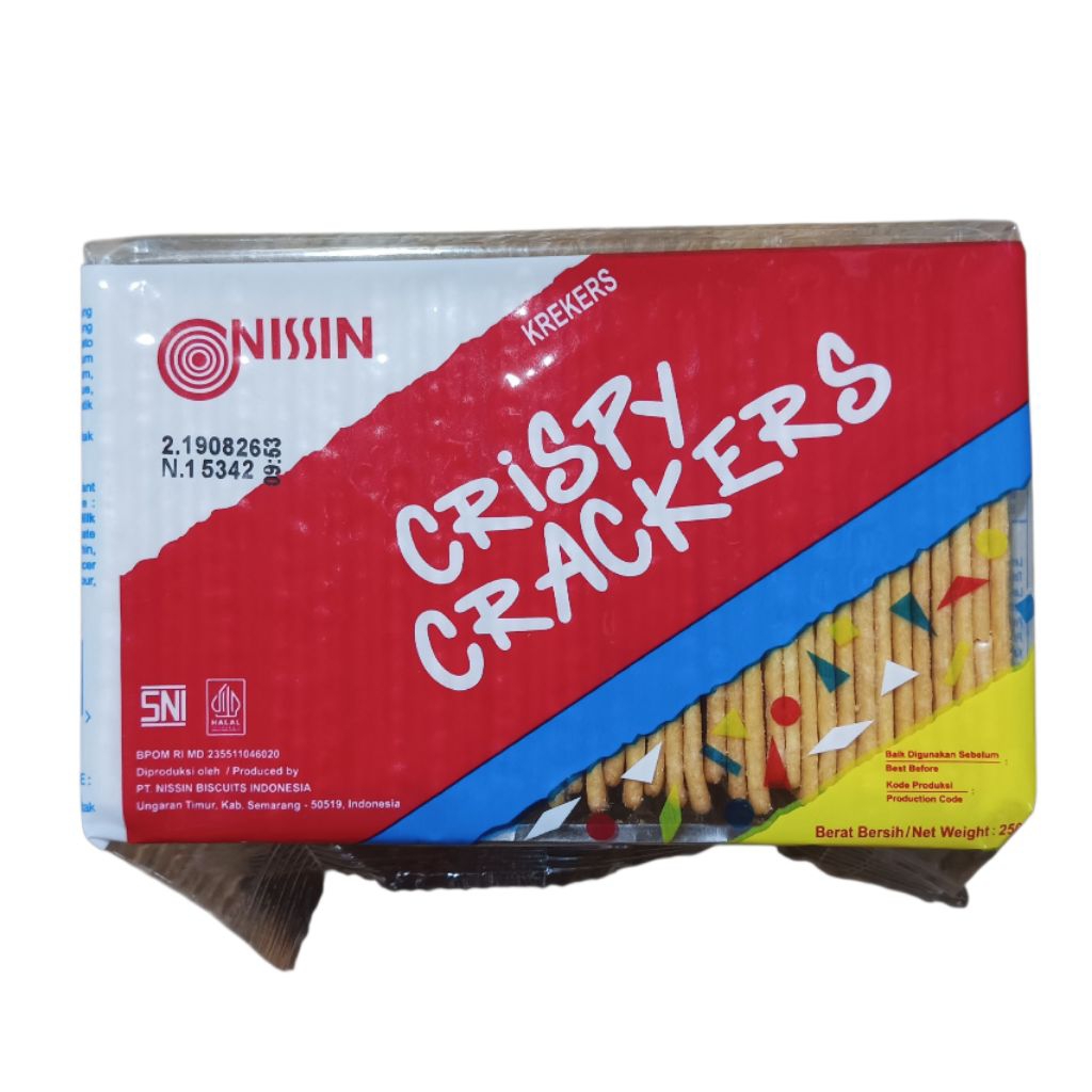 Nissin Crispy Crackers Biscuit 250g | NISSIN CRISPY CRACKERS BISCUIT 250GRAM