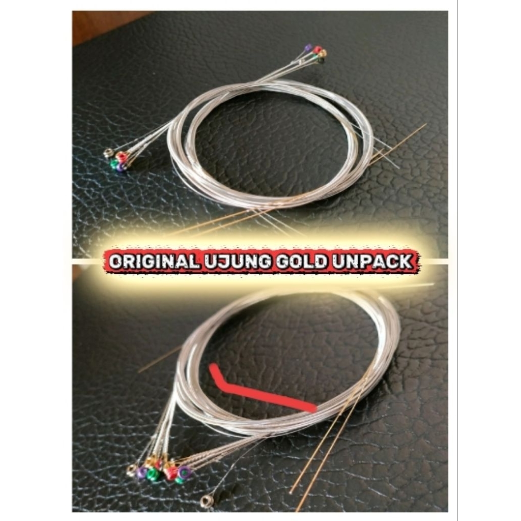 ORIGINAL UJUNG GOLD SENAR GITAR ELEKTRIK UNPACK