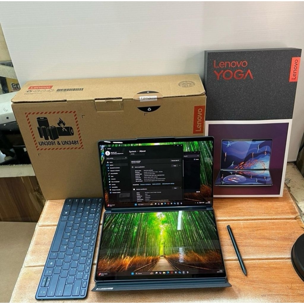 Lenovo Yogabook 9i Core Ultra 7 155h 32/1Tb Mei 2027 resmi yoga book 9 yogabook9 yogabook9i second s